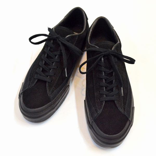 アサヒ Asahi ベルテッド スエードスニーカー Asahi Belted Low Suede M0 Black Black