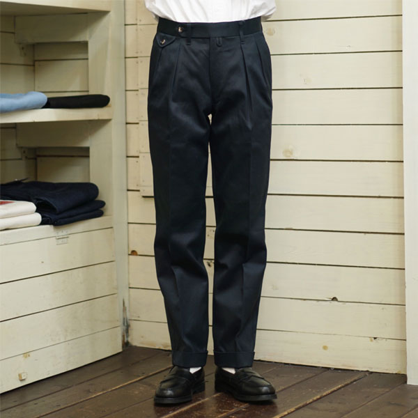 バーンストーマー BARNSTORMER マッカーサー2 2タックトラウザー MACARTHUR2 2TUCK TROUSER 1945P Navy