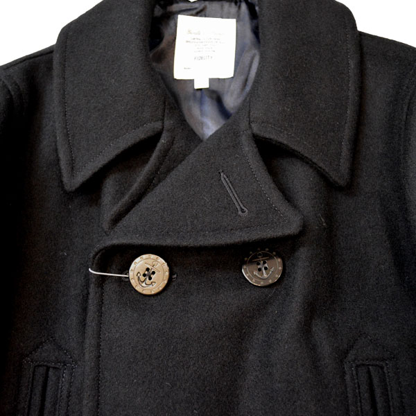 フィデリティ Fidelity 22オンスピーコート ミディアム丈10ボタン 10button P Coat Yankee Navy