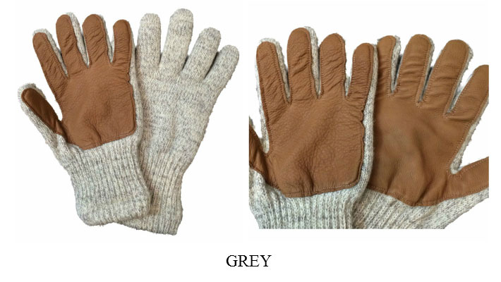 ニューベリーニッティング 【NEWBERRY KNITTING】 ディアスキン ラグウール グローブ フリースライナー Newteck lined  ragg wool Glove with Deerskin Palm MENS ONE SIZE 6COLOR