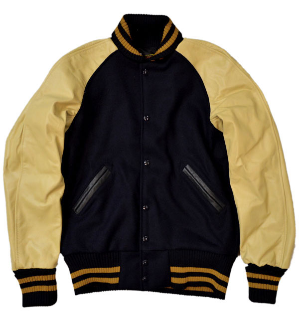 スクーカム Skookum Awardjacket アワードジャケット スタジャン Navy Cream